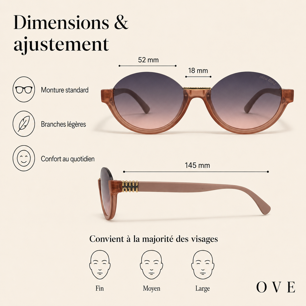 Luna PINK - Lunettes Rondes Dégradé™