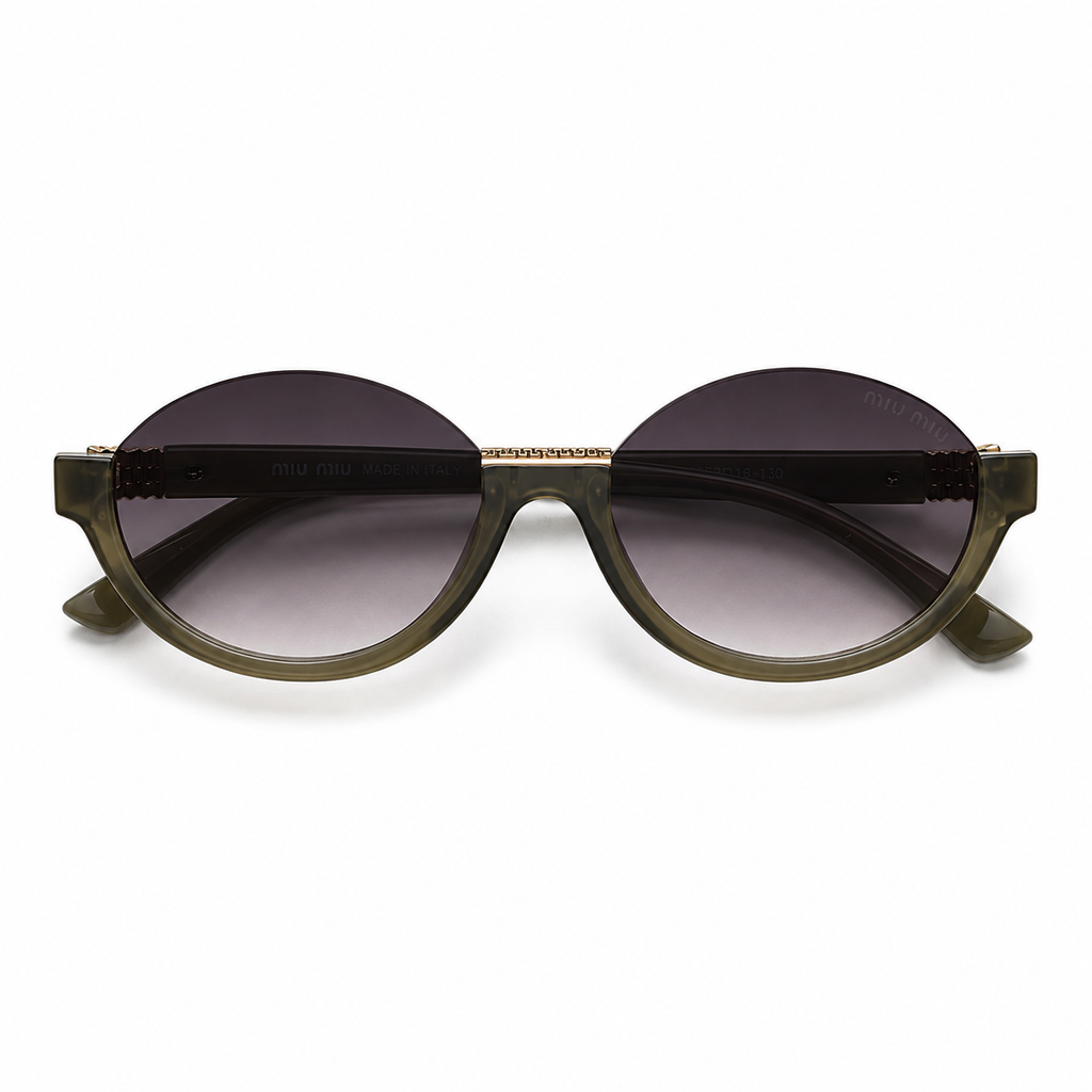 Luna Green - Lunettes Rondes Dégradé™