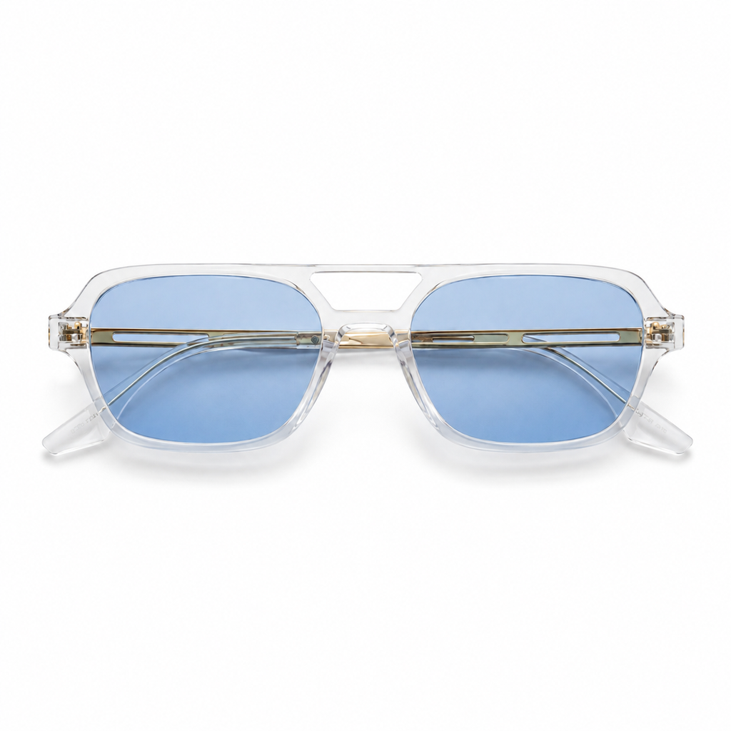 AZUR — Lunettes transparentes • verres bleu ciel