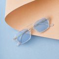 AZUR — Lunettes transparentes à verres bleu ciel
