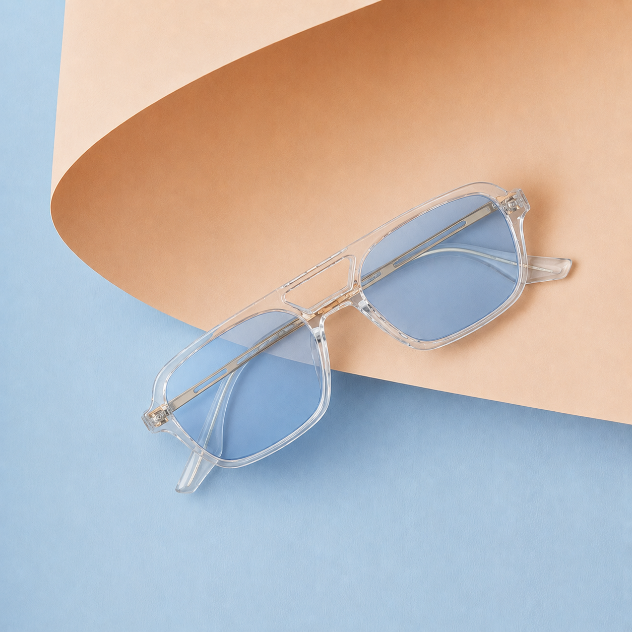 AZUR — Lunettes transparentes à verres bleu ciel