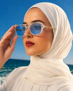 AZUR — Lunettes transparentes • verres bleu ciel