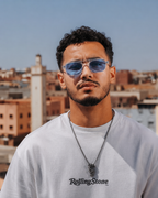 AZUR — Lunettes transparentes • verres bleu ciel