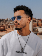 AZUR — Lunettes transparentes • verres bleu ciel