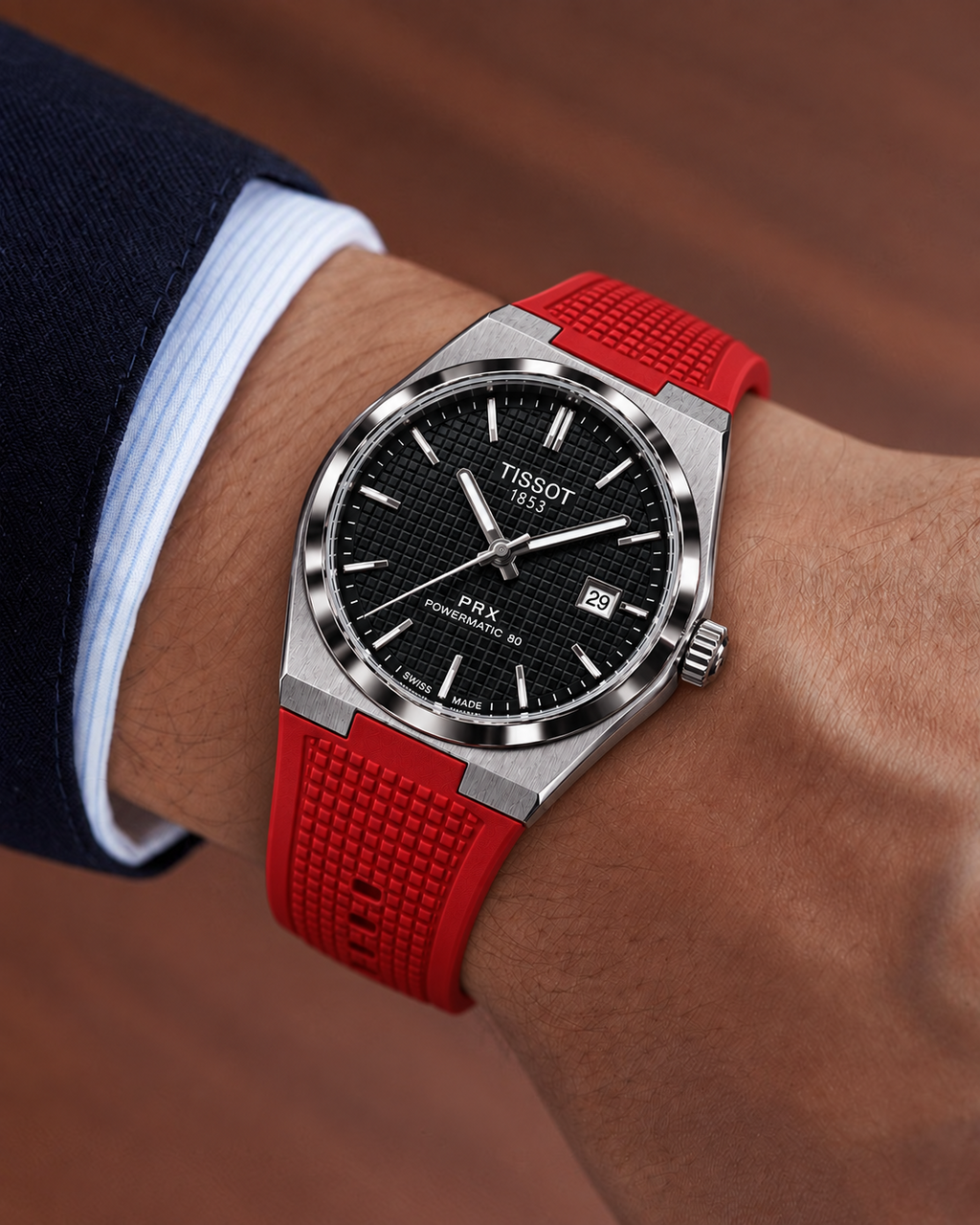AXIS red watch lifestyle wrist shot