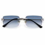 AZUR blue gradient sunglasses front view