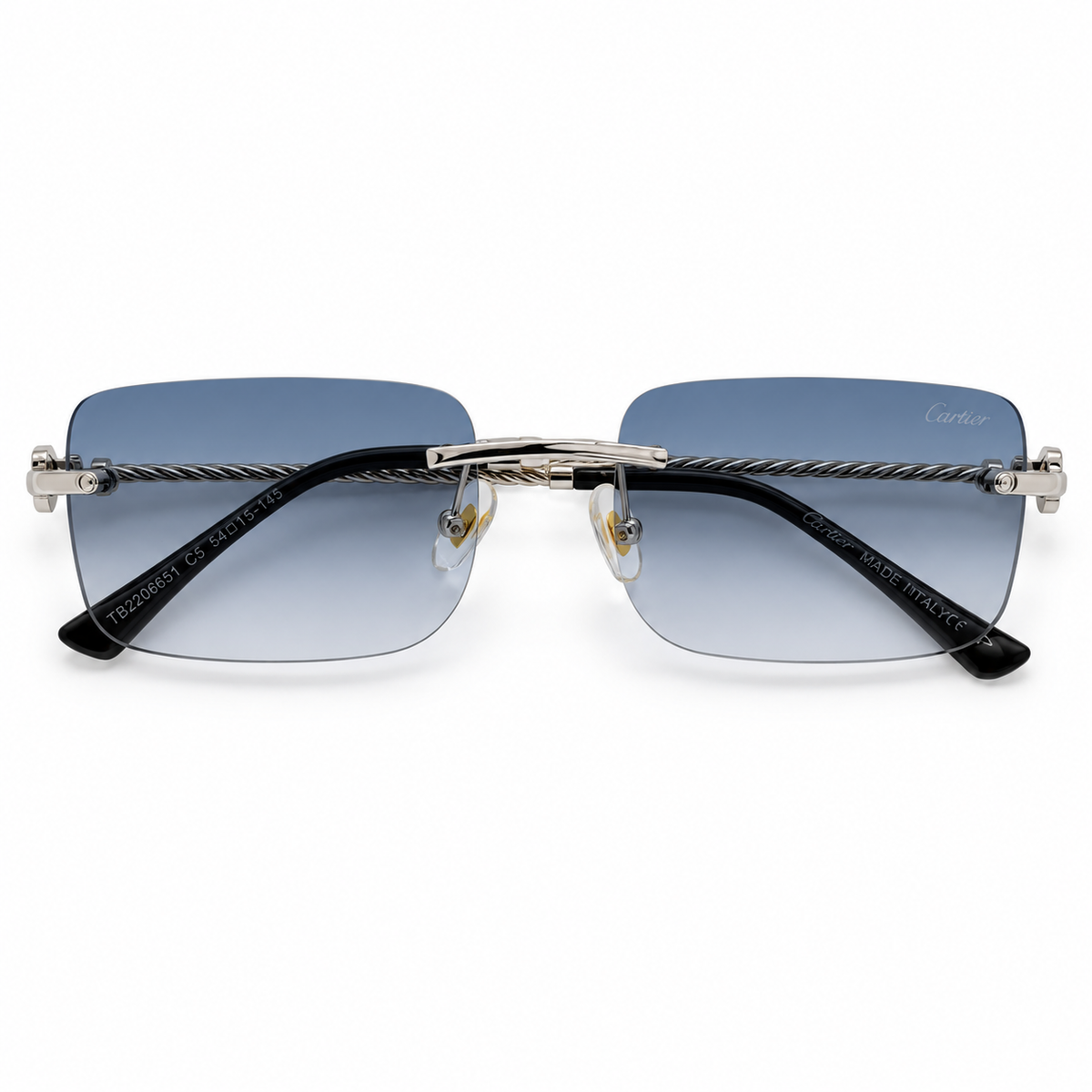 AZUR blue gradient sunglasses front view