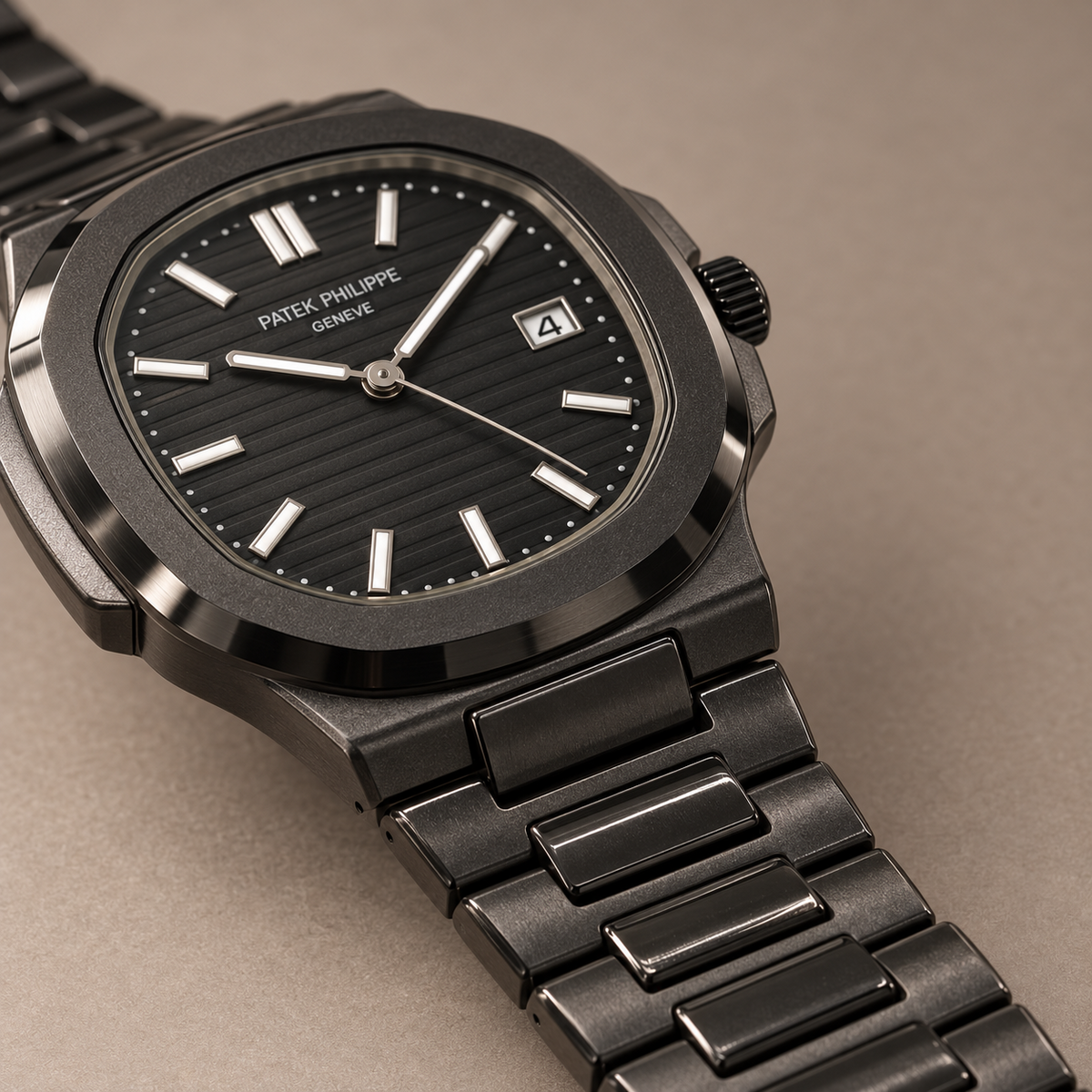 ONYX pack black watch angle view